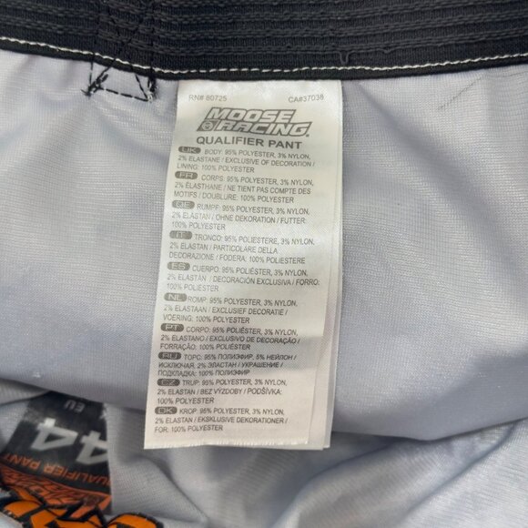 Moose Racing Qualifier Pants White/Red/Blue Mens SZ 44 Bike/Motocross Gear Adj - Picture 4 of 16